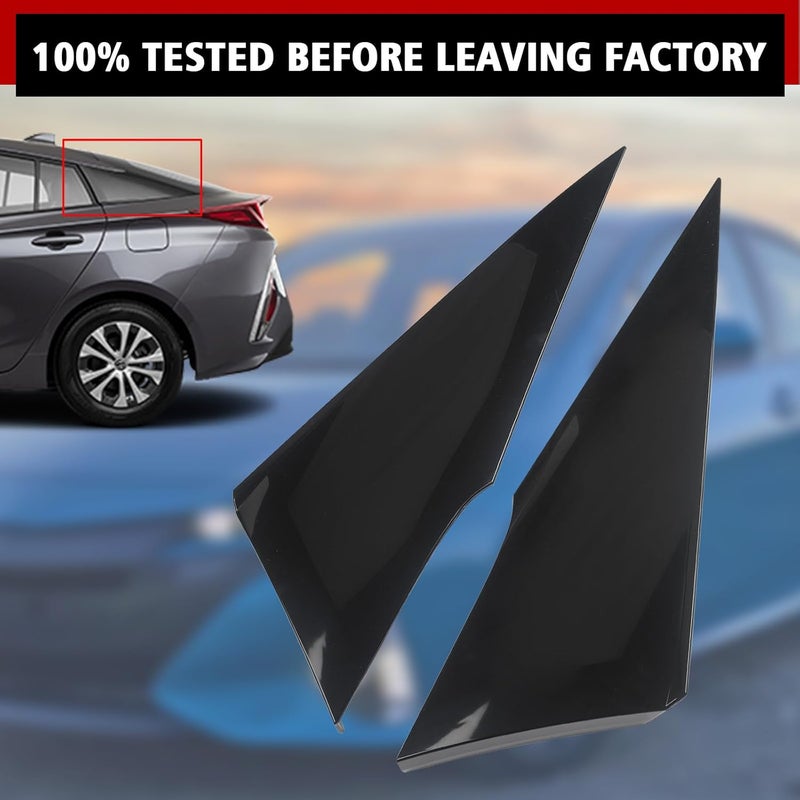 ZONFANT 2 Pcs Left and Right Rear Quarter Molding Cover Compatible with Toyota Vehicle 2016-2021 Prius, Replace#62505-47012 62506-47012 - Image 5